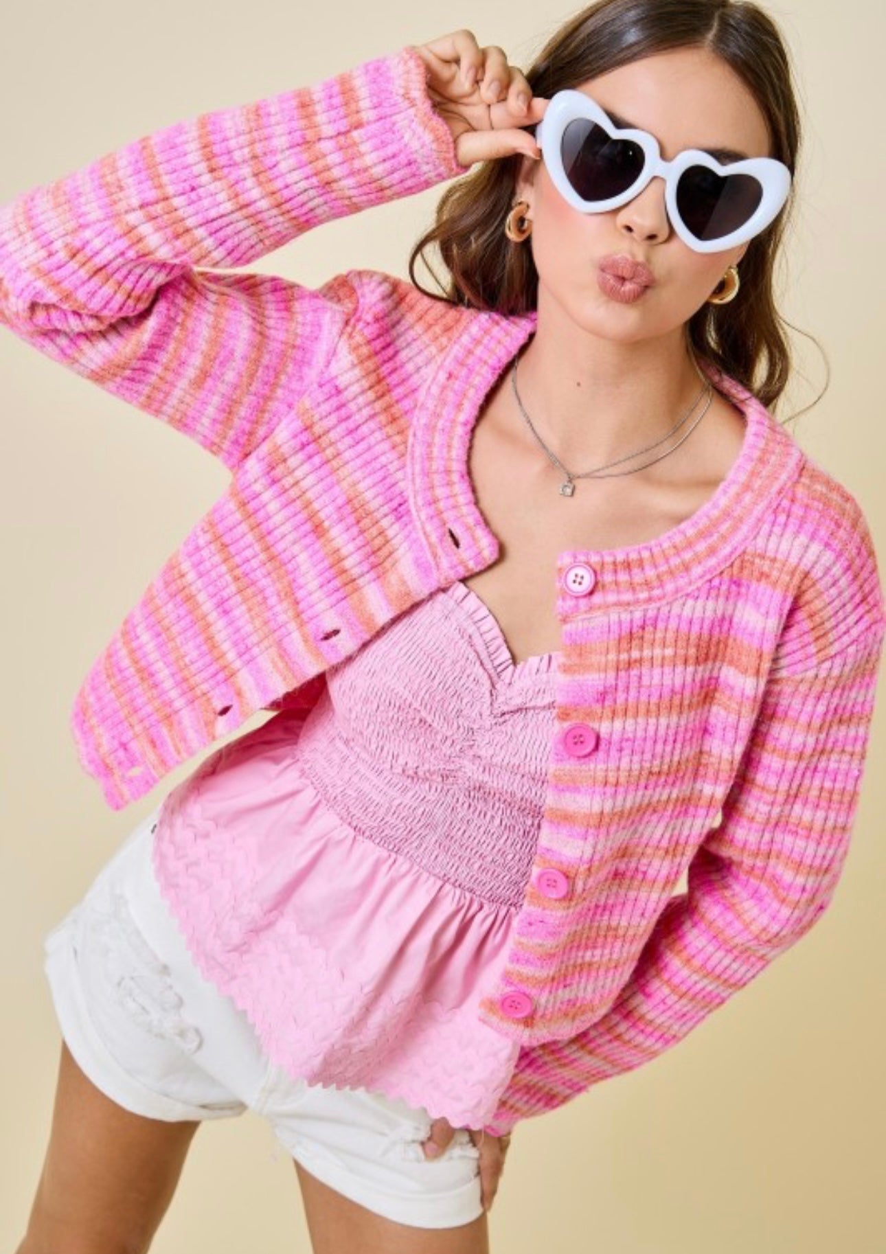 Pink Cardigan